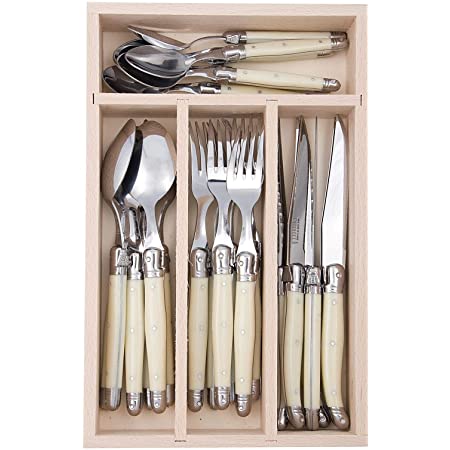 Cutlery Drawer 24 Pieces Ivory