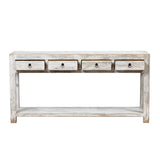 Console White Wash 4 Drawers 170x45x85cm