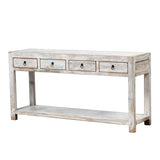 Console White Wash 4 Drawers 170x45x85cm