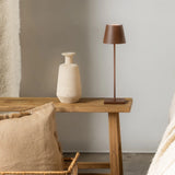 Poldina Lamp Corten Brown 10x10x38cm