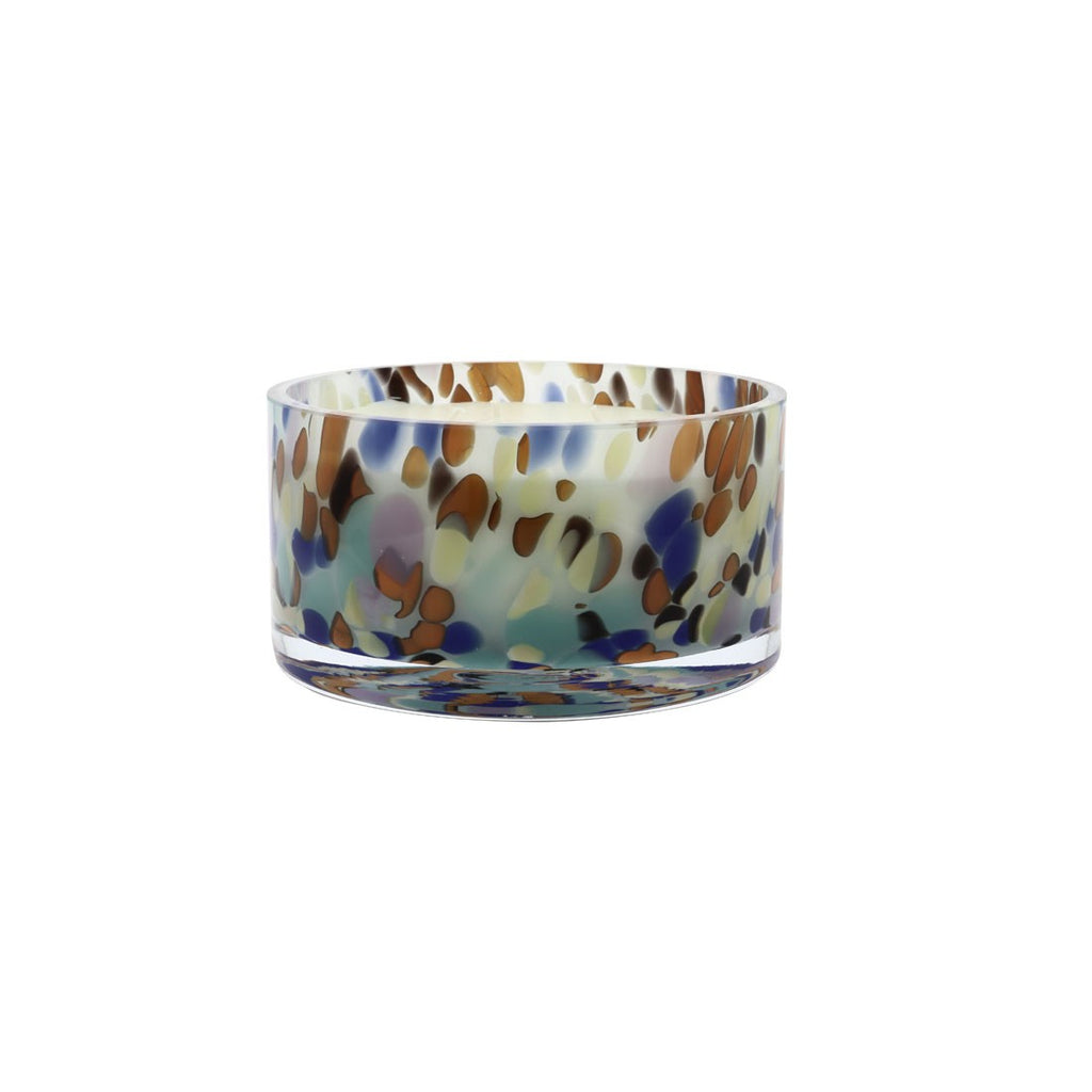 Candle Prestige Lumiere Dots Blue Brown 700g