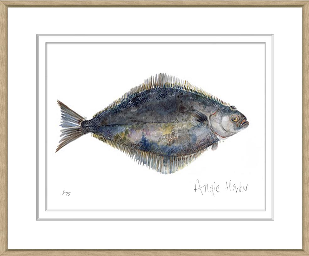 Art in Oak Frame "Fish" 47x58cm