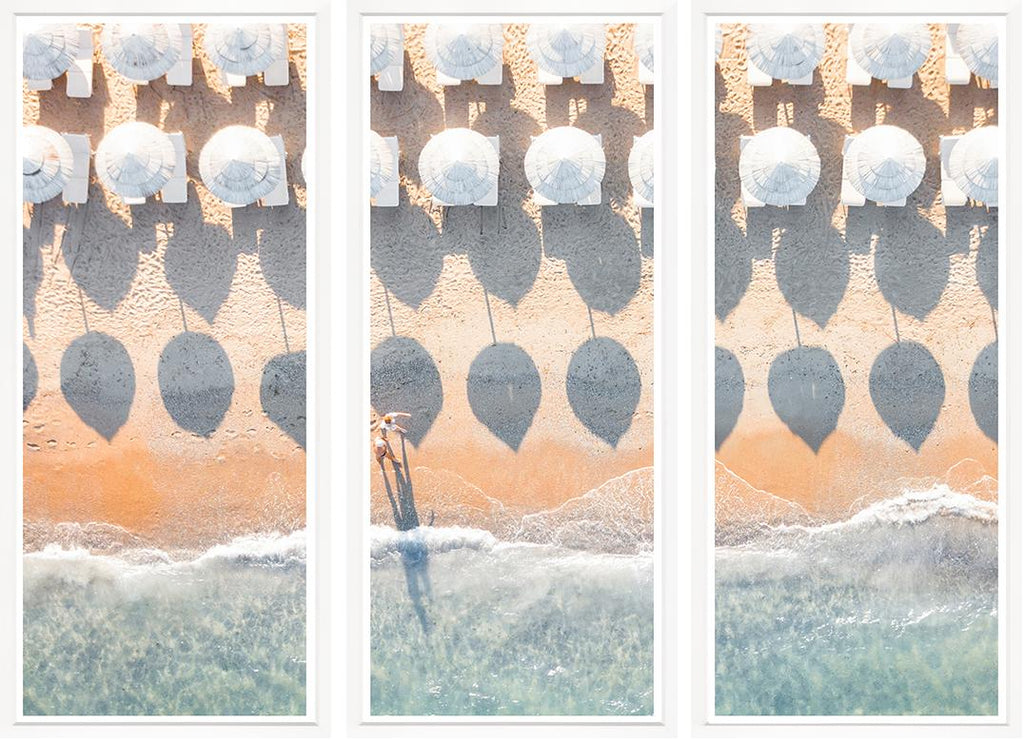 Art in White Frame "Italian Getaway" Triptique - 170x125cm