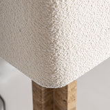 Lamp Cross Travertine with White Shade 34x34x80cm