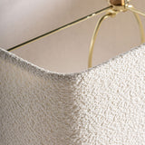 Lamp Layers Travertine with White Shade 42x25x67cm