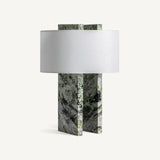Lamp Moss Green Marble 36x36x50cm
