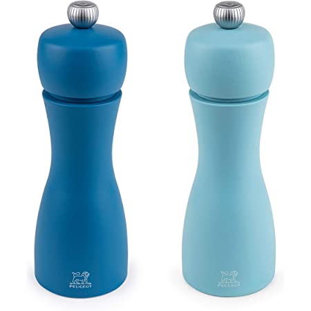 Peugeot Salt + Pepper Grinders Duo Tahiti Summer Blue 15cm