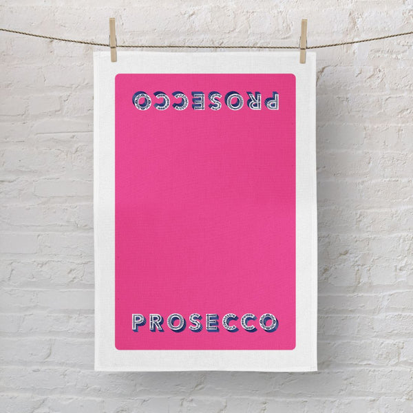 Tea Towel Pink Prosecco 70x50cm