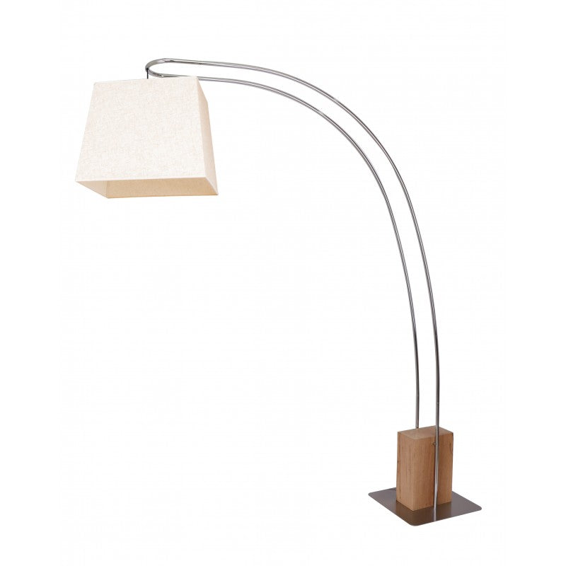 Floor Lamp Kent Over-Head Wood Base 163x195x45cm