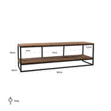 TV Unit Raffles Recycled Wood 161x46x50cm