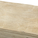 Console Natural Wood Black Legs 120x30x84cm