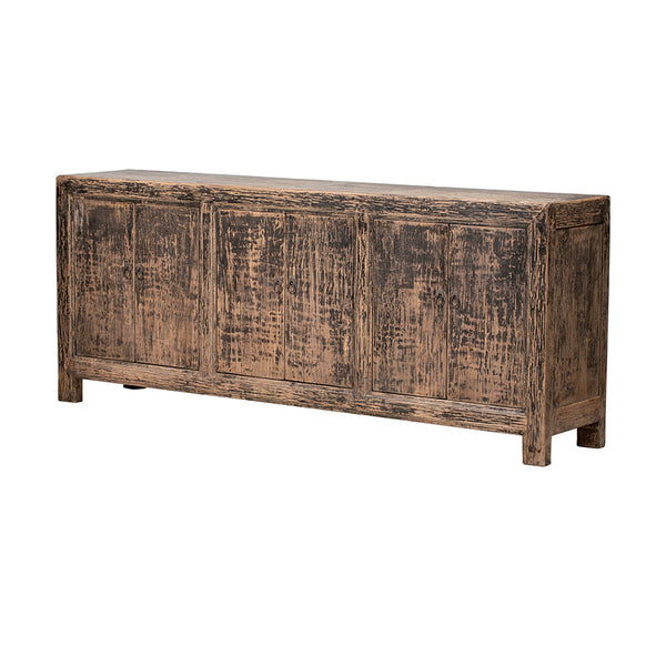 Sideboard Black Wash 3 doors 220x45x90cm