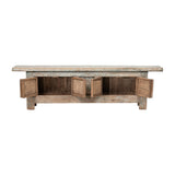 TV Unit Carved Natural White 245x45x70cm