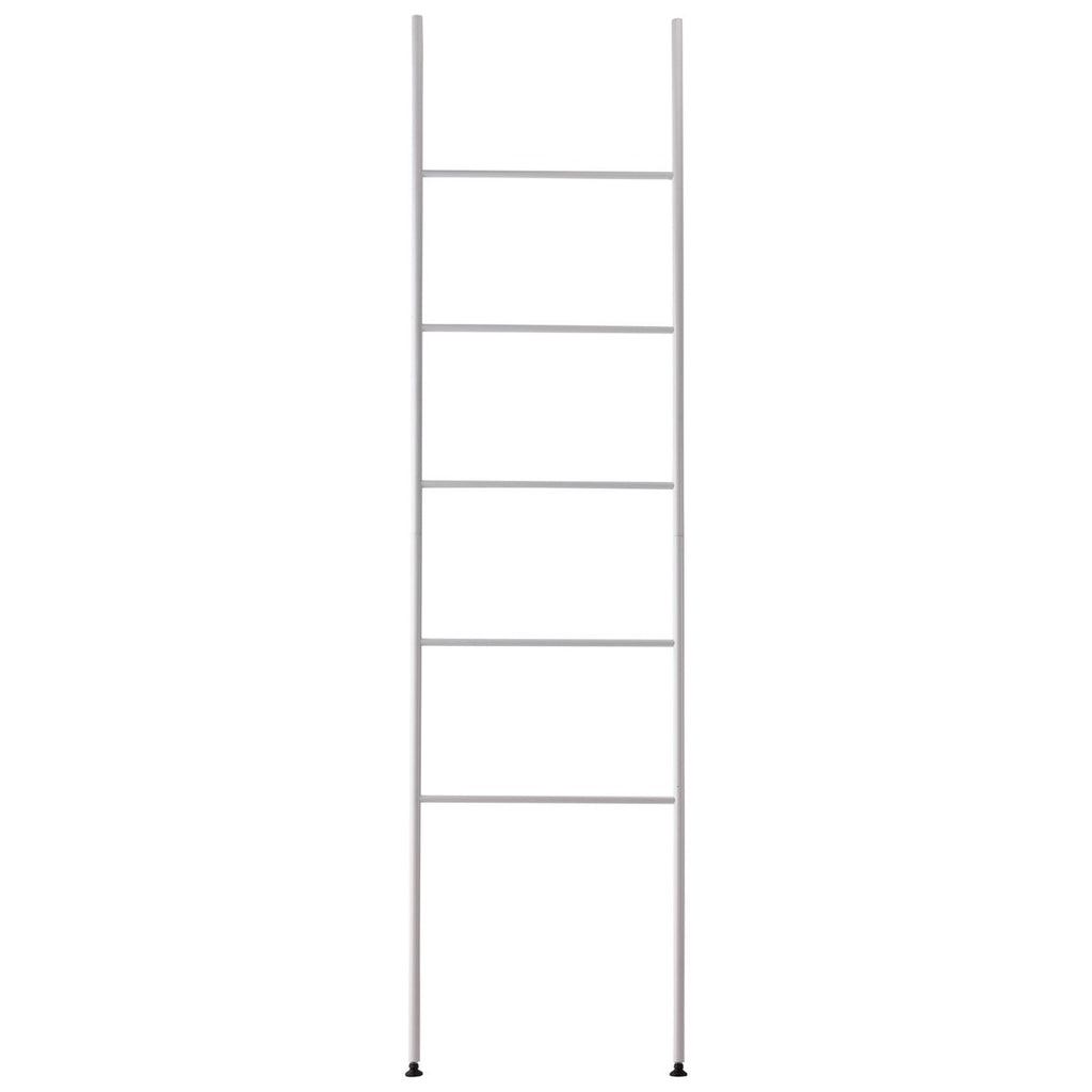 Ladder Icon White Metal 45x3x175cm