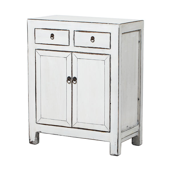 Sideboard White 2 Doors 2 Drawers 77x38x92cm