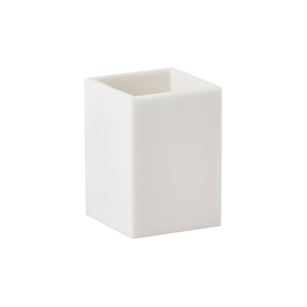 Toothbrush Holder Moon White Polymarble