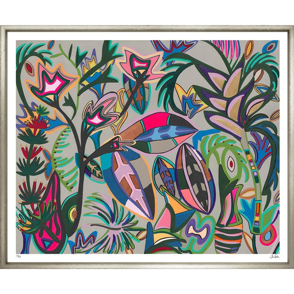 Art in Chrome Frame "Plummers Peru" 66x76cm