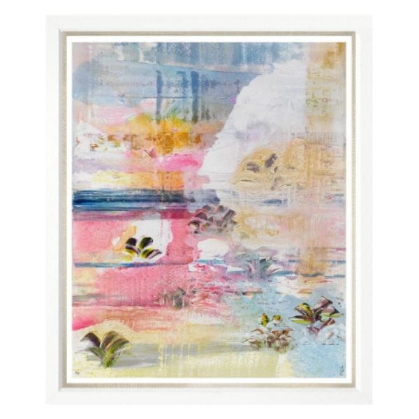 Art in White Frame Abstract 130x109cm