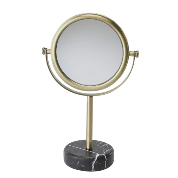 Mirror Nero Black Marble Bronze 17x10x30 cm