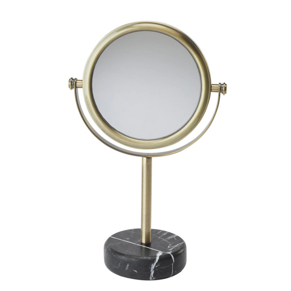 Mirror Nero Black Marble Bronze  17x10x30 cm