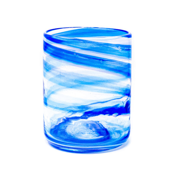 Glass Mare Swirl Blue - Set of 2