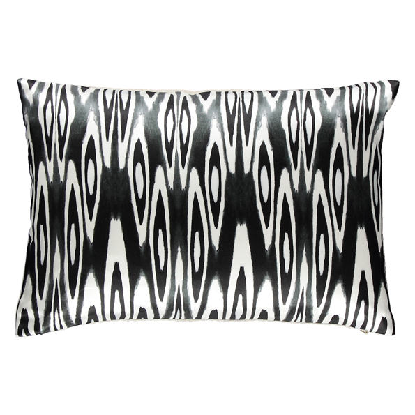 Mariska Meijers Cushion Coco Ikat Black 25x50cm