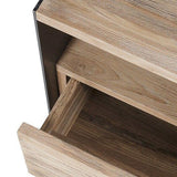 Bedside Table Geox Teak Wood and Iron 50x37x40cm