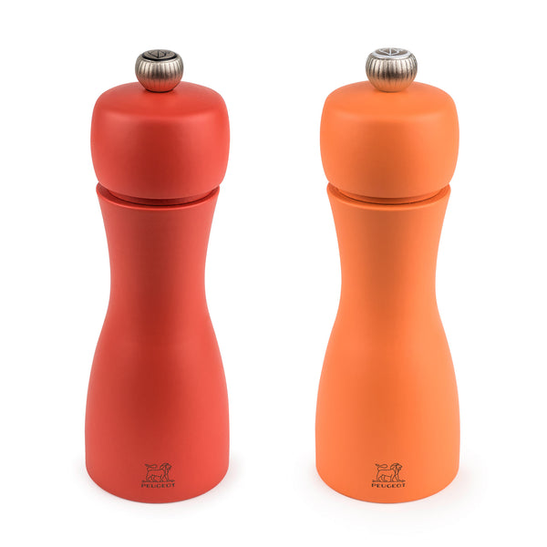 Peugeot Salt + Pepper Grinders Duo Tahiti Autumn Orange 15cm