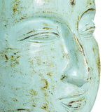 Buddha Head Terracota Turquoise 56x80cm