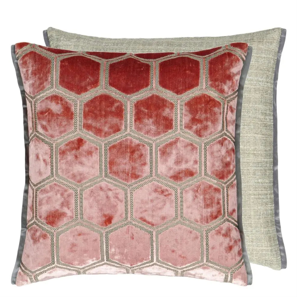 Cushion Manipur Coral Pink 43x43cm