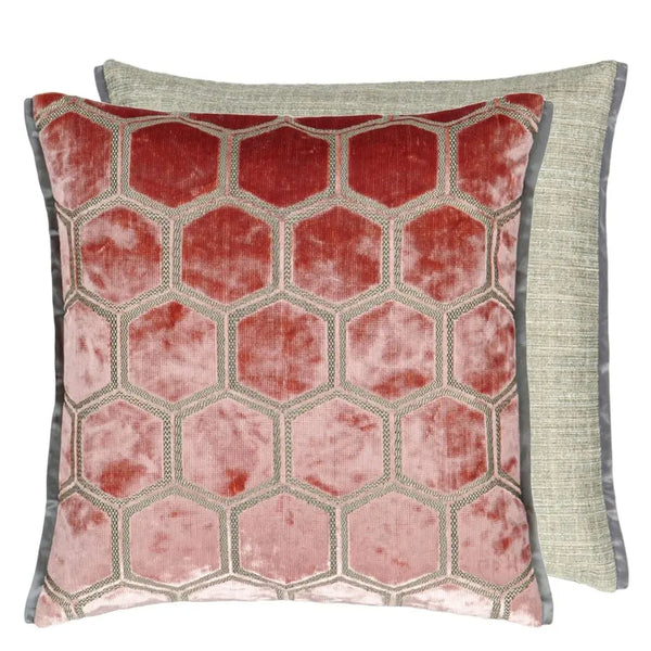 Cushion Manipur Coral Pink 43x43cm
