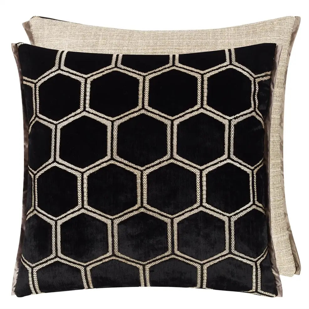 Cushion Manipur Noir Black 43x43cm