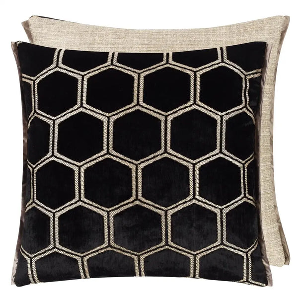 Cushion Manipur Noir Black 43x43cm