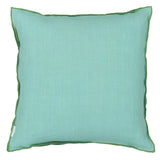Cushion Brera Lino Emerald & Capri Green 45x45cm