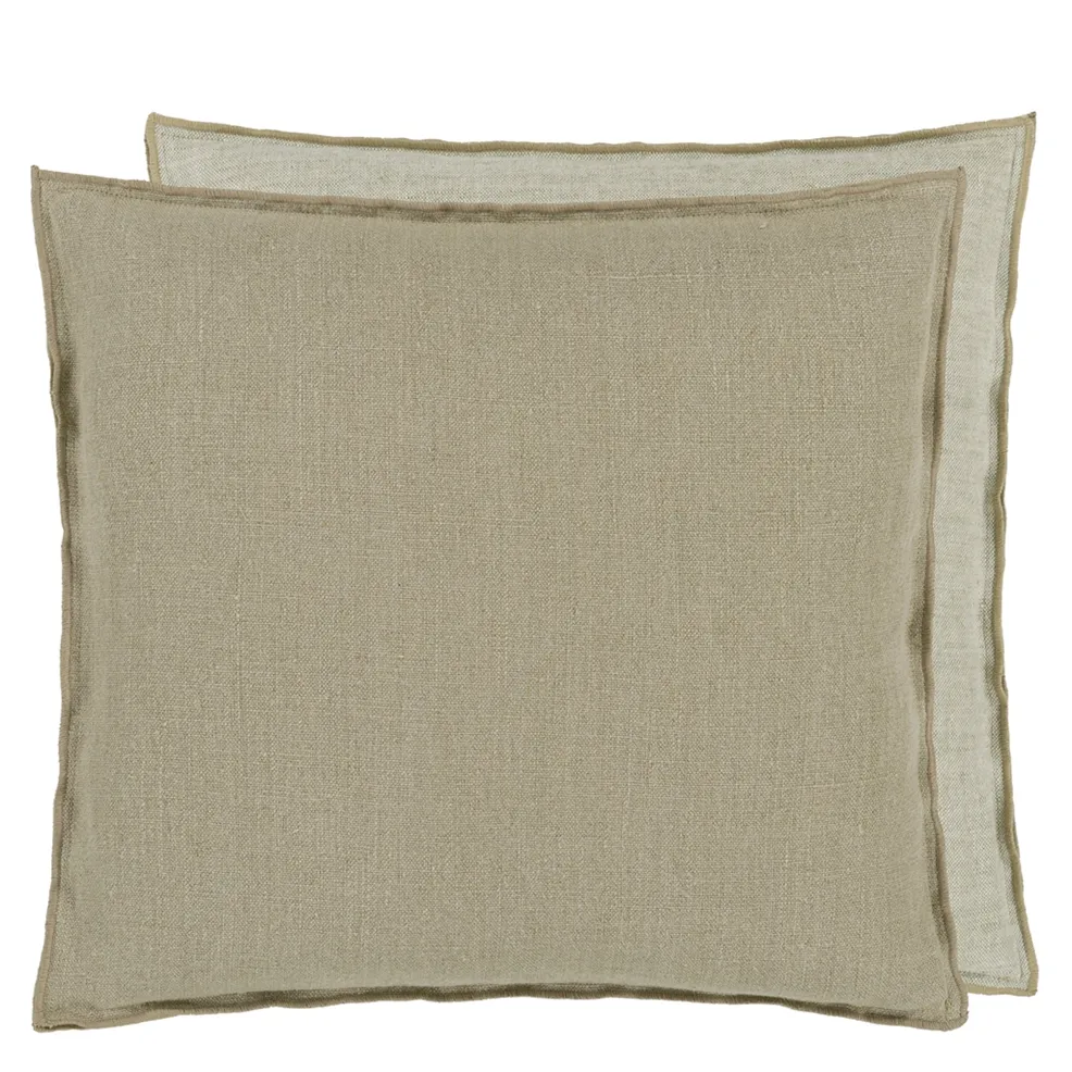Cushion Brera Lino Seagrass & Natural Beige 45x45cm