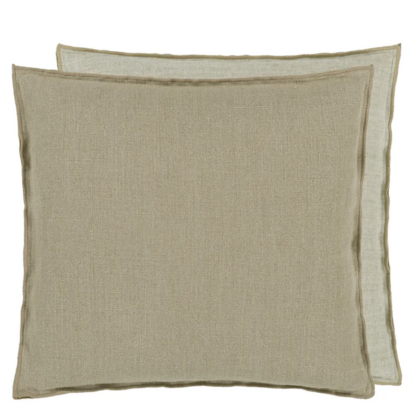 Cushion Brera Lino Seagrass & Natural Beige 45x45cm