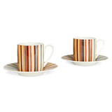 Missoni Espresso Cup and Saucer Jenkins Stripes- Set of 2