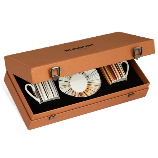 Missoni Espresso Cup and Saucer Jenkins Stripes- Set of 2