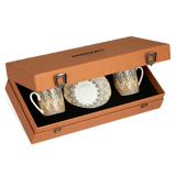 Missoni Espresso Cup and Saucer Jarris ZigZag Beige- Set of 2