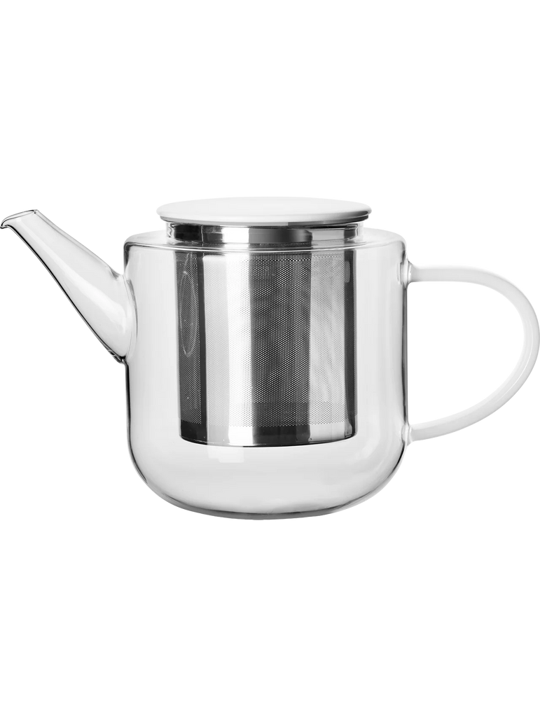 Teapot with White Handle/Lid
