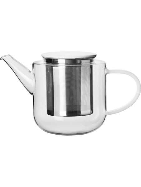 Teapot with White Handle/Lid