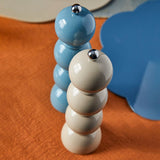Salt & Pepper Grinder Bobbin Cappuccino Beige 24x7cm