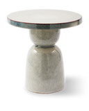 Side Table Pawn Round Grey Ceramic Ø40xH40cm