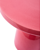 Side Table Pawn Round Pink Ceramic Ø40xH40cm