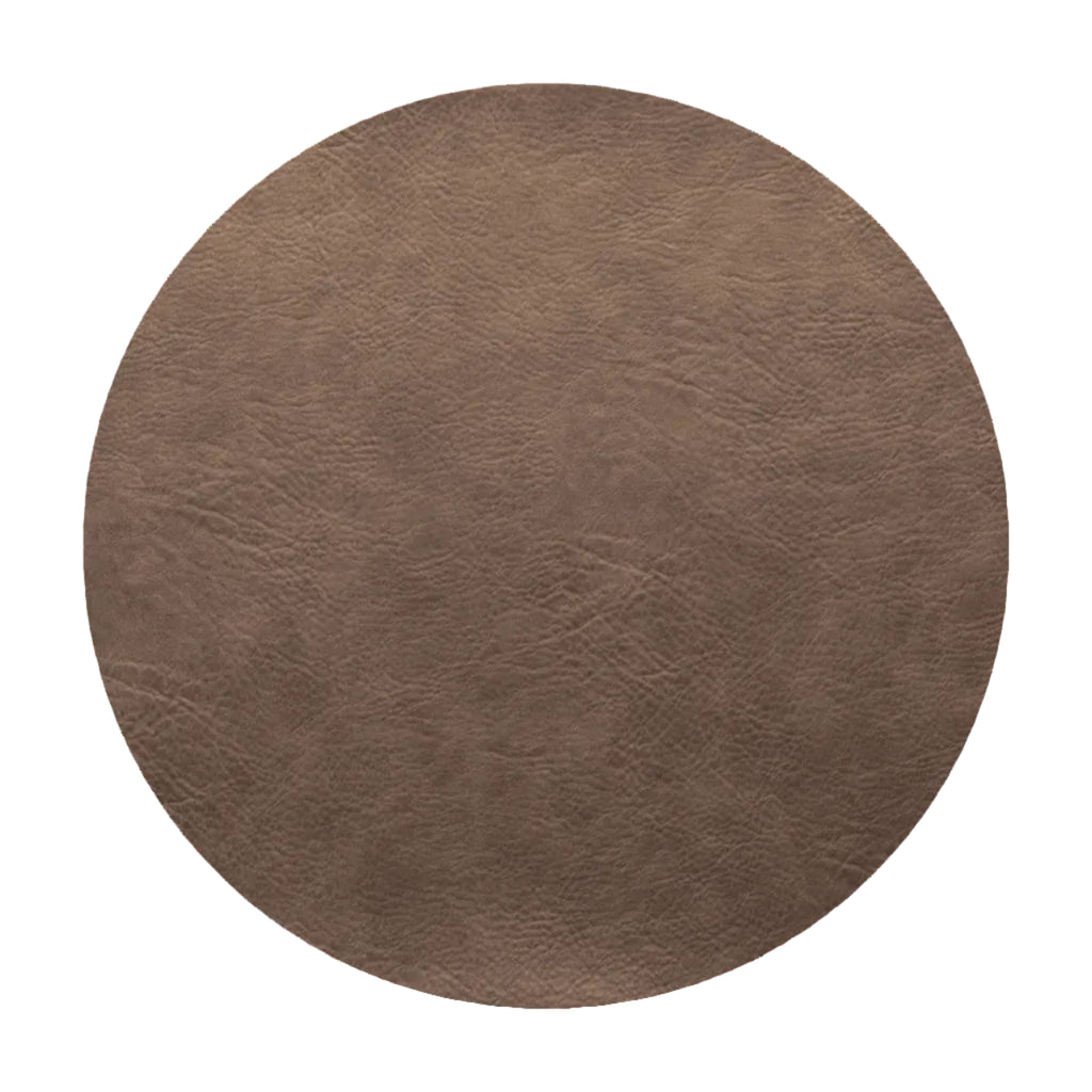 Placemat Round Nougat Brown