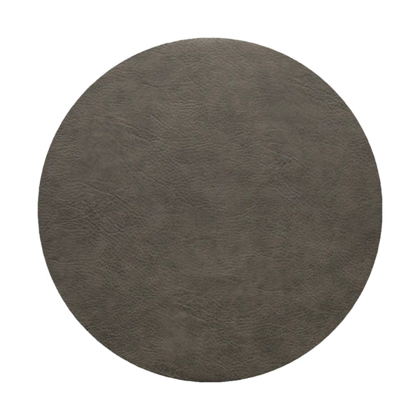 Placemat Round Mushroom Vegan Leather 38cm