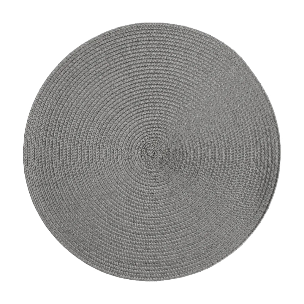Placemat Round Cliff Grey 38cm