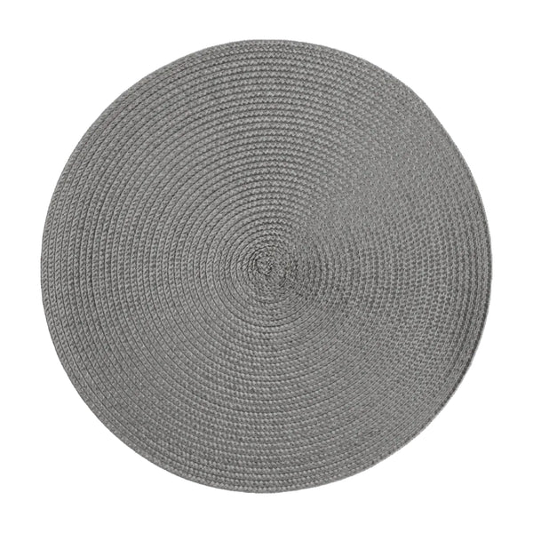 Placemat Round Cliff Grey 38cm