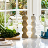 Salt & Pepper Grinder Bobbin White 24x7cm