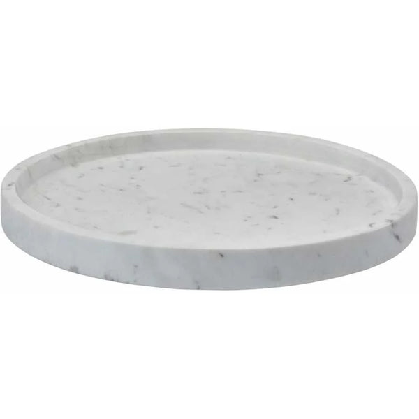 Tray Hammam White Marble Round